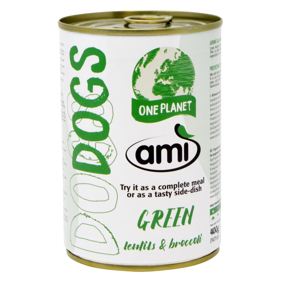 AMI VEGAN LENTILS/BROCCOLI DOG CAN 400G